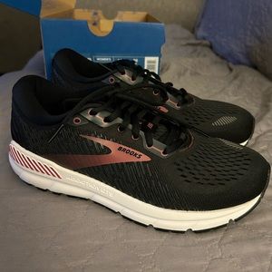 Brooks Addiction GTS 15 Shoe Women's 9 Black Ebony Mauve Medium width